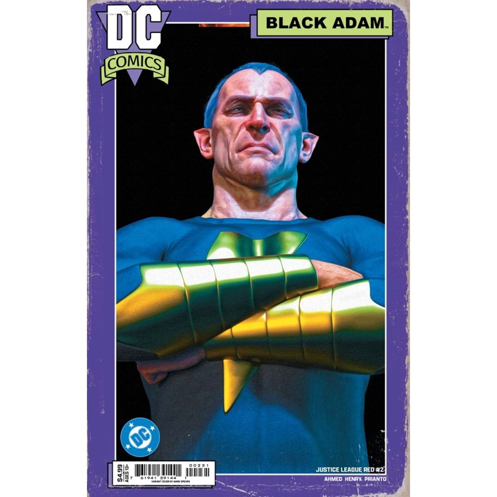 JUSTICE LEAGUE RED #2 (OF 6) COVER C MARK SPEARS CARD STOCK VARIANT