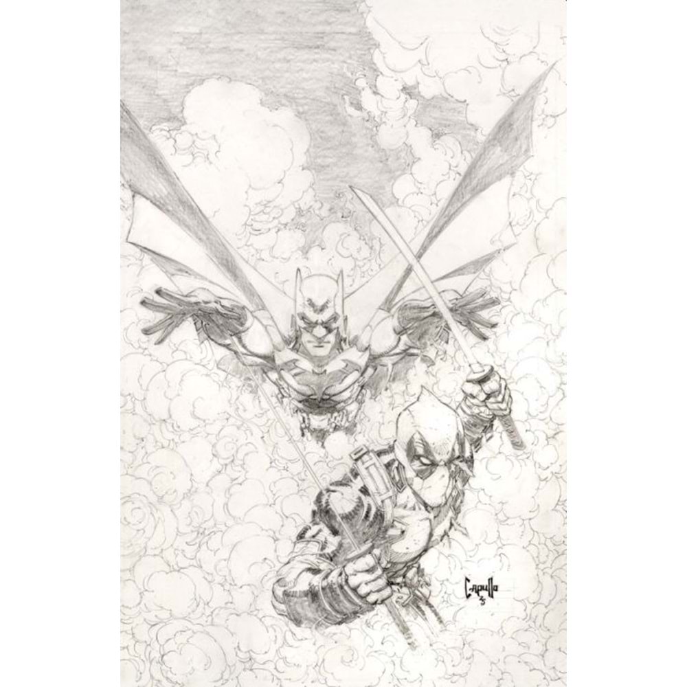 MARVEL DC DEADPOOL BATMAN #1 1:200 GREG CAPULLO VIRGIN SKETCH VARIANT