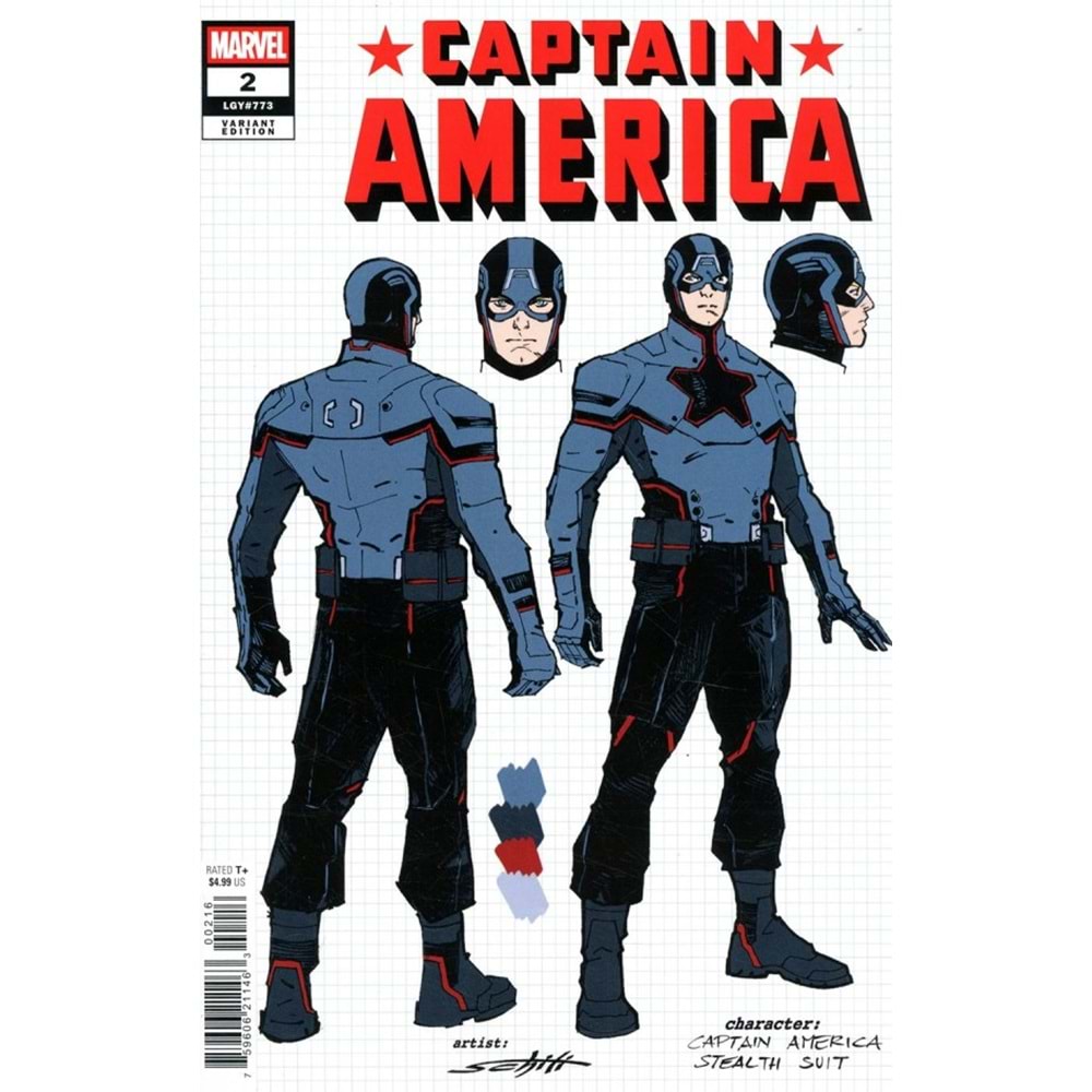 CAPTAIN AMERICA (2025) #2 1:10 VALERIO SCHITI DESIGN VARIANT