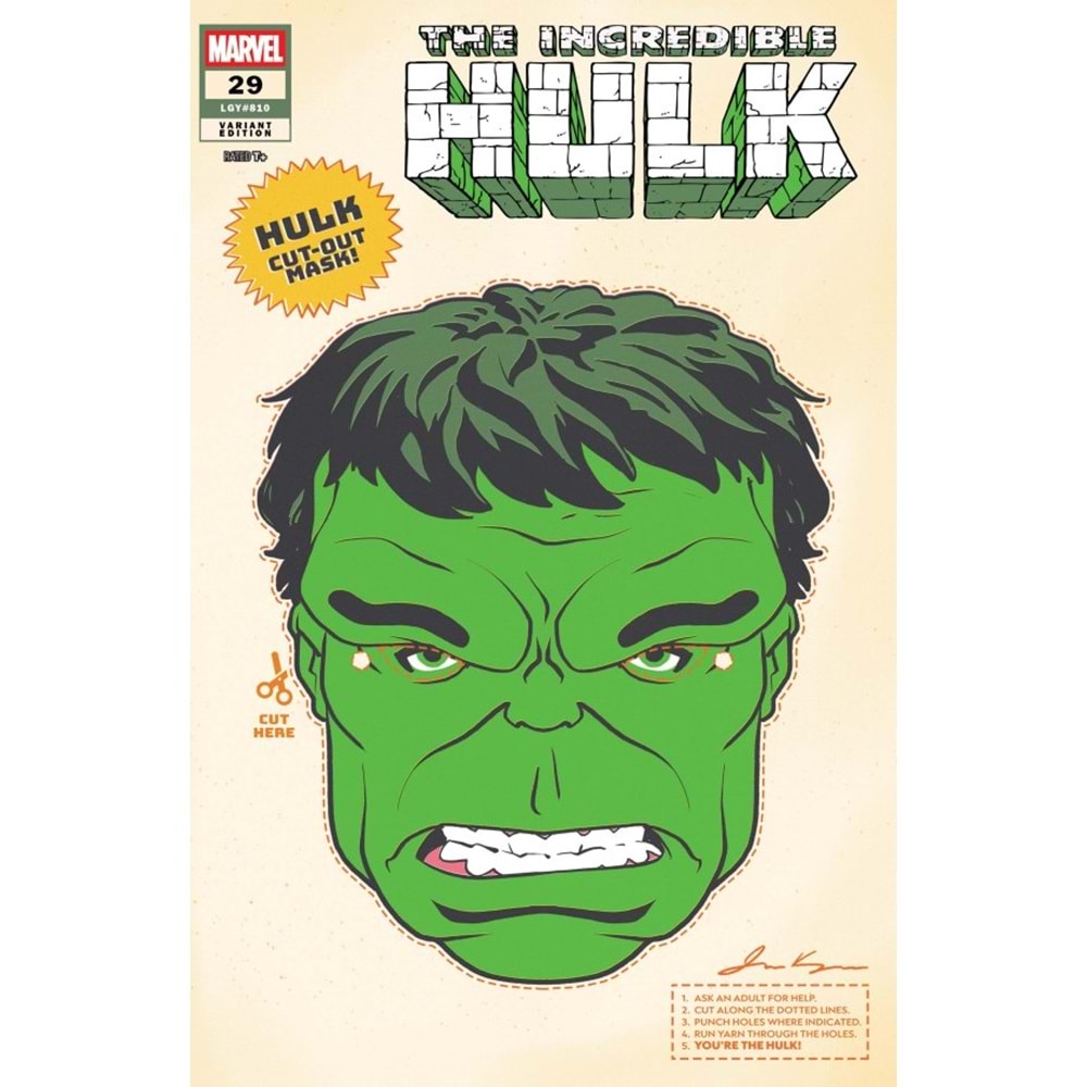 INCREDIBLE HULK (2023) # 29 RETRO HALLOWEEN MASK VARIANT