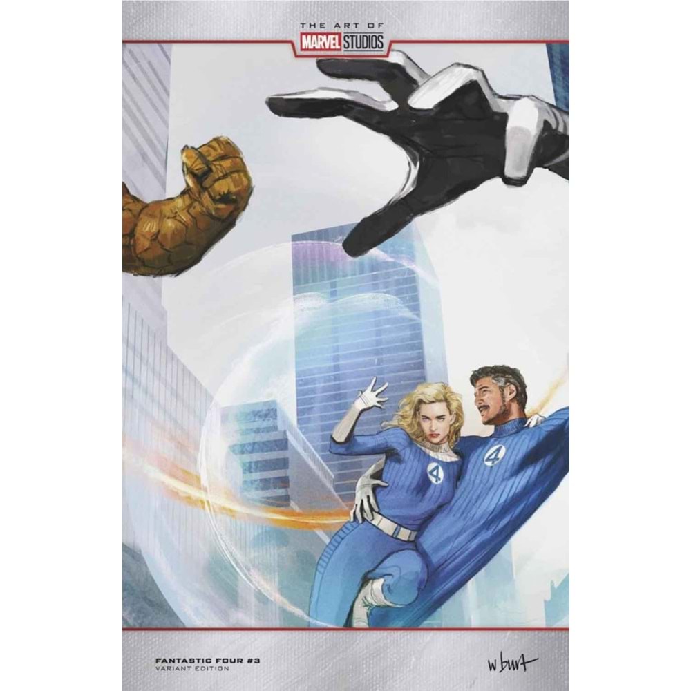 FANTASTIC FOUR (2025) # 3 WESLEY BURT MARVEL STUDIOS WRAPAROUND VARIANT