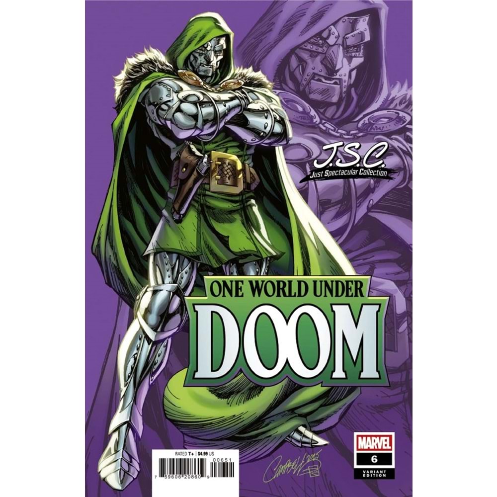 ONE WORLD UNDER DOOM #6 (OF 9) J. SCOTT CAMPBELL JUST SPECTACULAR COLLECTION VARIANT