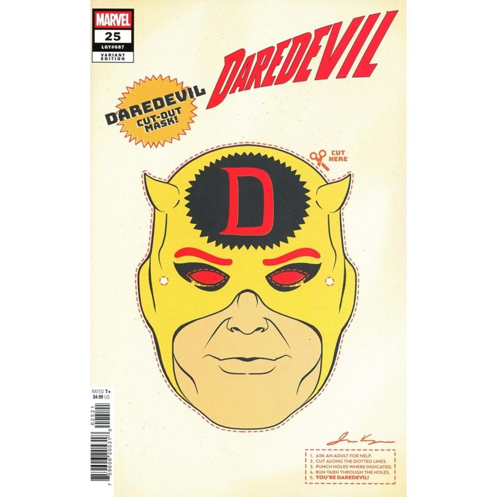 DAREDEVIL (2023) # 25 RETRO HALLOWEEN MASK VARIANT