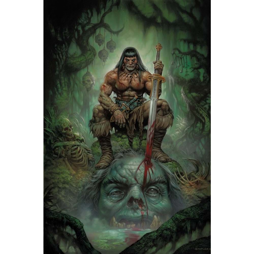CONAN THE BARBARIAN (2023) # 23 COVER G GREG STAPLES GLOW IN THE DARK VARIANT