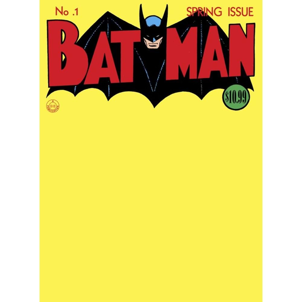 BATMAN (1940) #1 FACSIMILE EDITION COVER C BLANK VARIANT
