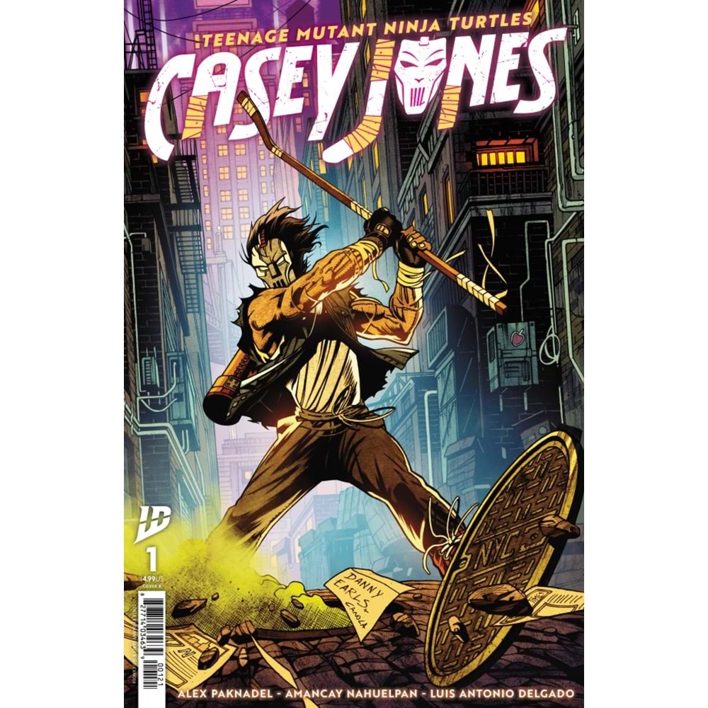 TEENAGE MUTANT NINJA TURTLES CASEY JONES #1 COVER B DANNY EARLS VARIANT