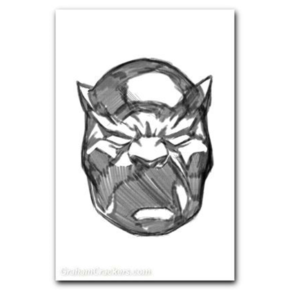 BLACK PANTHER (2023) # 10 1:50 MARK BROOKS HEADSHOT SKETCH VIRGIN VARIANT