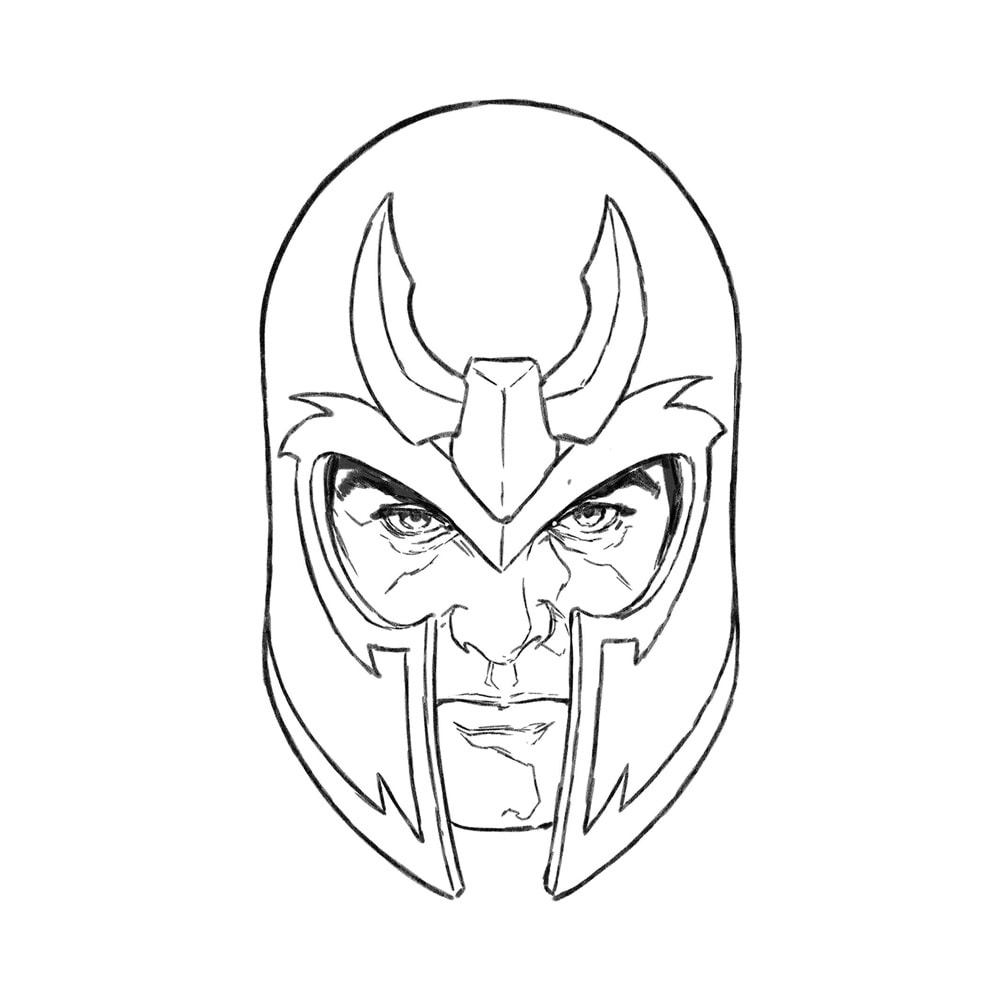 RESURRECTION OF MAGNETO # 3 1:50 MARK BROOKS HEADSHOT SKETCH VIRGIN VARIANT