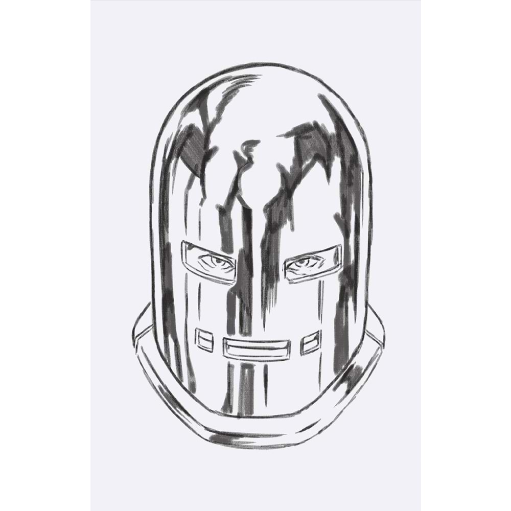 INVINCIBLE IRON MAN (2023) # 16 1:50 MARK BROOKS HEADSHOT SKETCH VIRGIN VARIANT