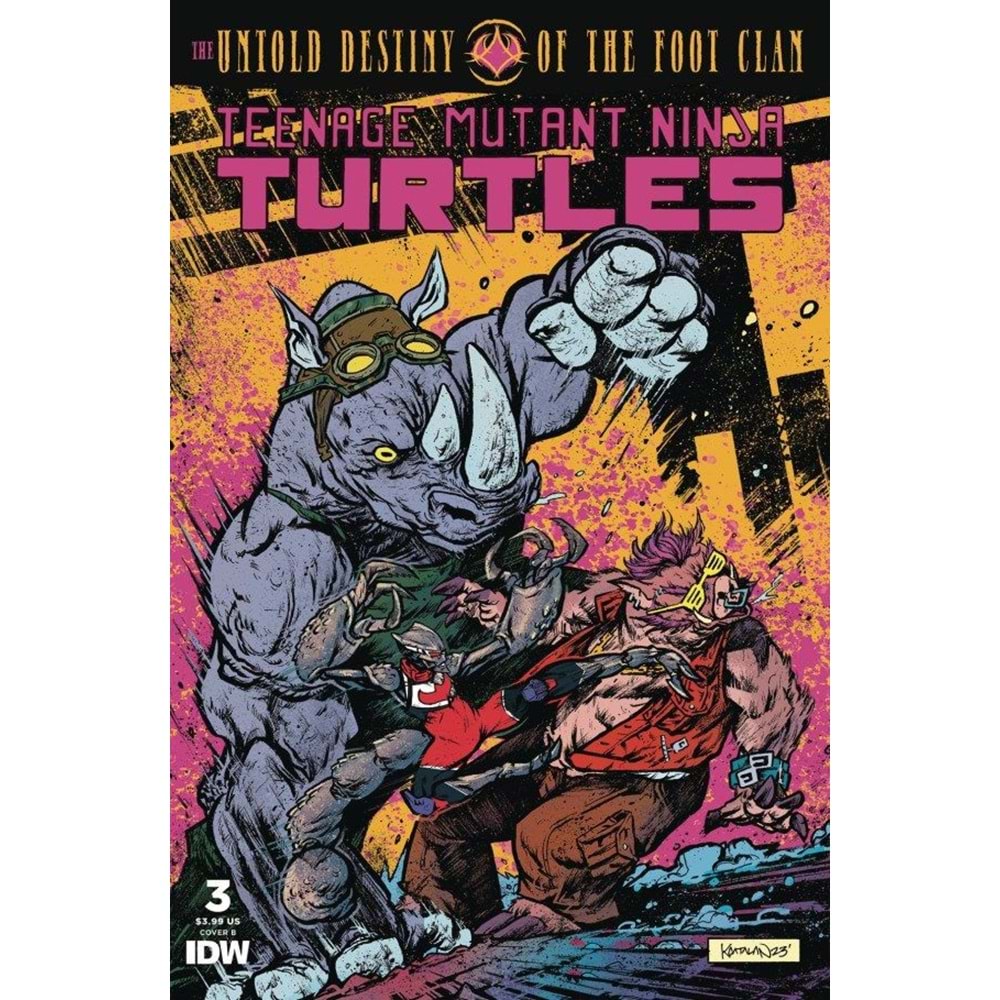 TEENAGE MUTANT NINJA TURTLES UNTOLD DESTINY OF THE FOOT CLAN #3 COVER B CATALAN