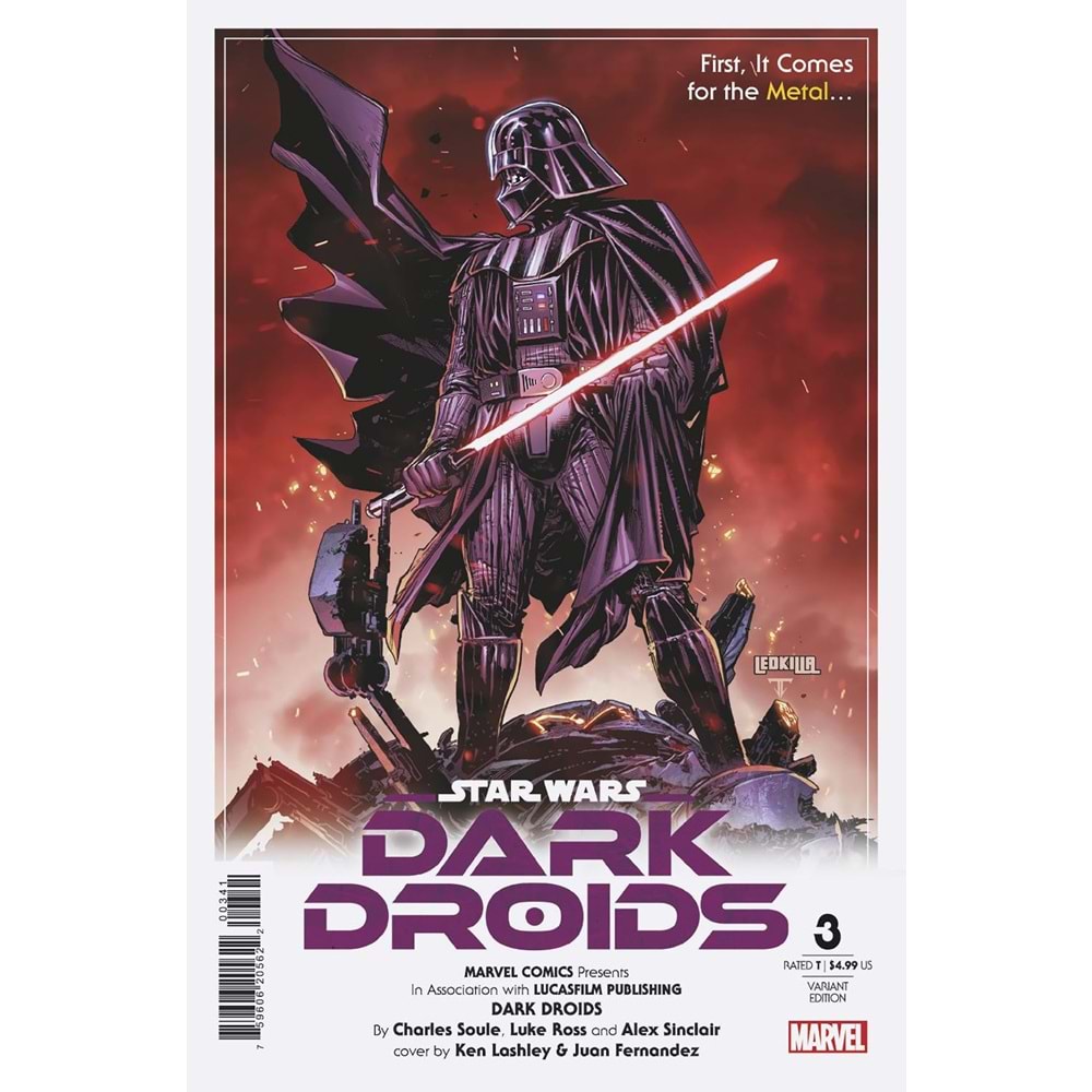 STAR WARS DARK DROIDS # 3 KEN LASHLEY VARIANT