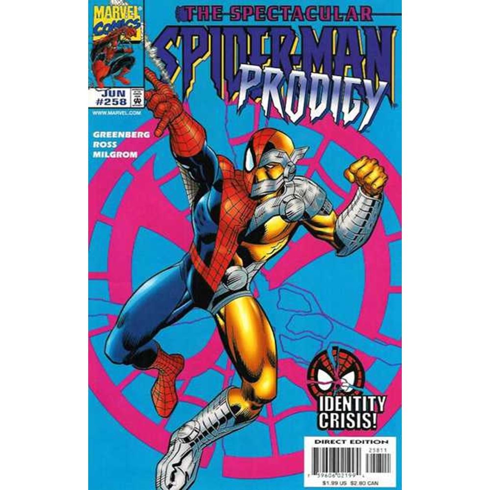 SPECTACULAR SPIDER-MAN (1976) #258 (ARKA KAPAKTA ETİKET VAR)