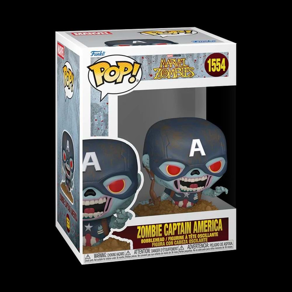 FUNKO POP MARVEL ZOMBIES ZOMBIE CAPTAIN AMERICA 1554