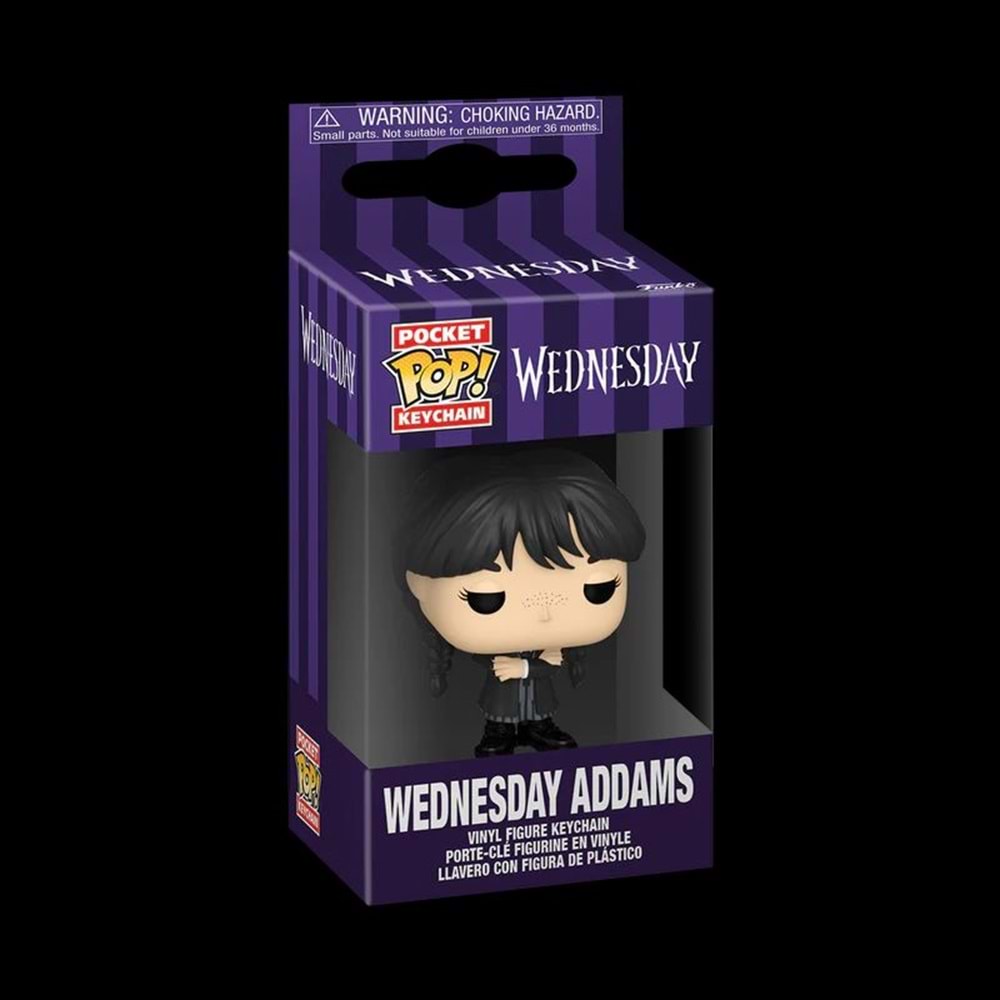 FUNKO POP WEDNESDAY KEYCHAIN