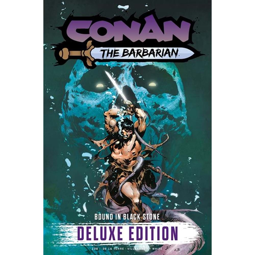 CONAN THE BARBARIAN BOUND IN BLACK STONE DELUXE EDITION HC DIRECT MARKET EDITION ROBERTO DE LA TORRE SKULL COVER