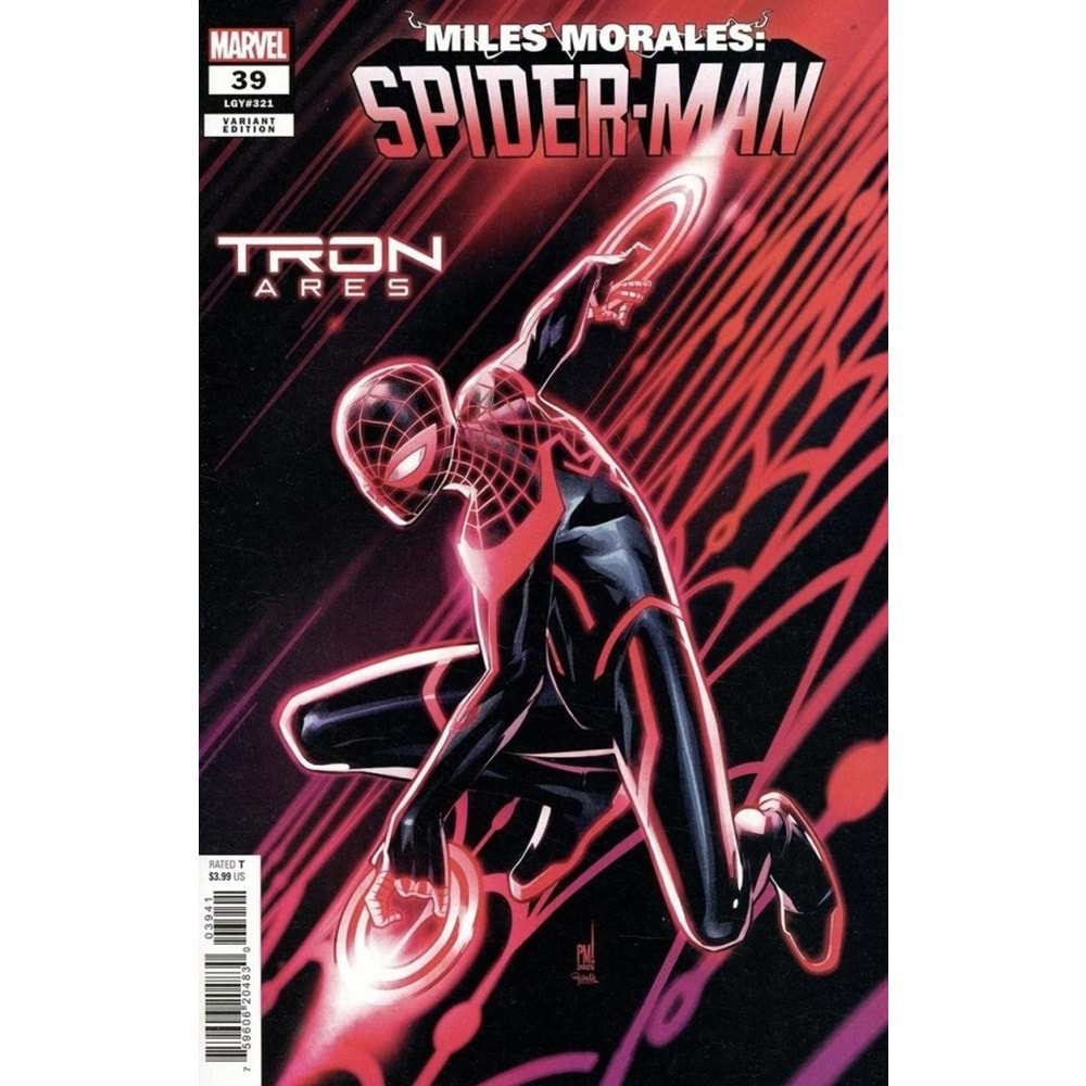 MILES MORALES SPIDER-MAN (2022) # 39 PACO MEDINA TRON ARES VARIANT
