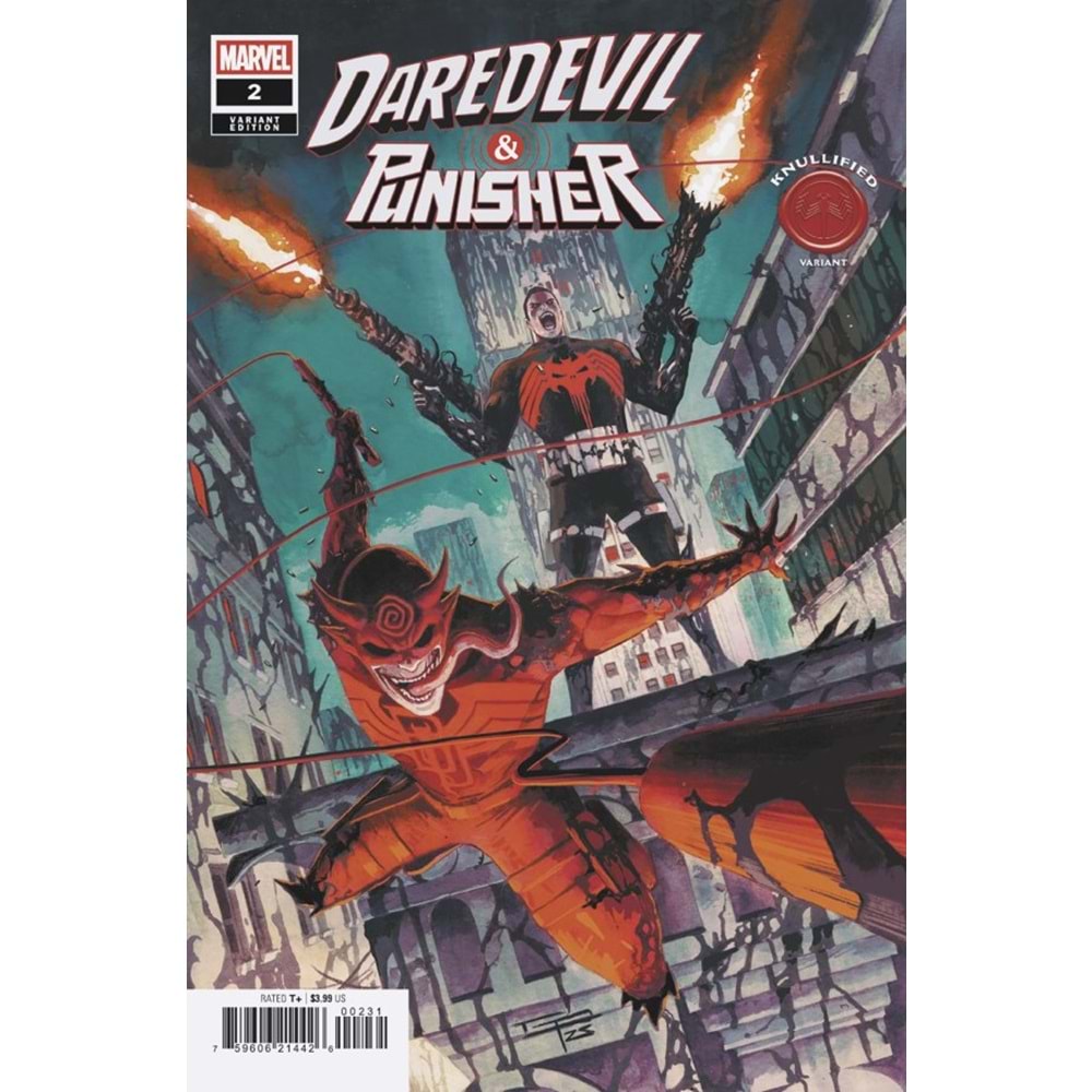 DAREDEVIL AND PUNISHER THE DEVILS TRIGGER #2 GERMAN PERALTA KNULLIFIED VARIANT