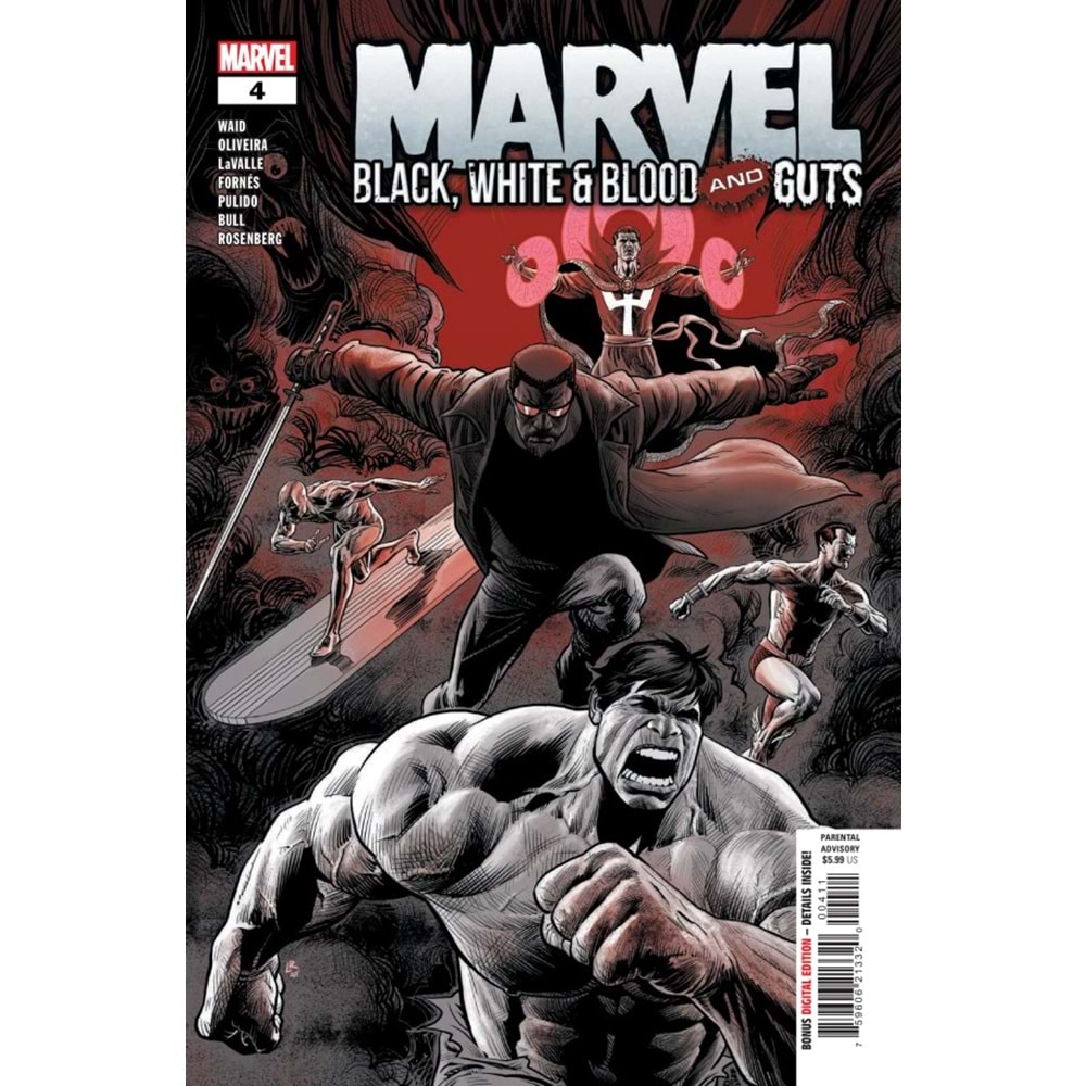 MARVEL BLACK WHITE BLOOD AND GUTS #4