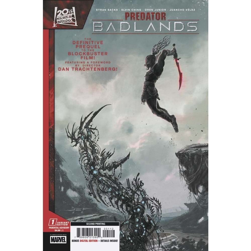 PREDATOR BADLANDS #1 SECOND PRINTING