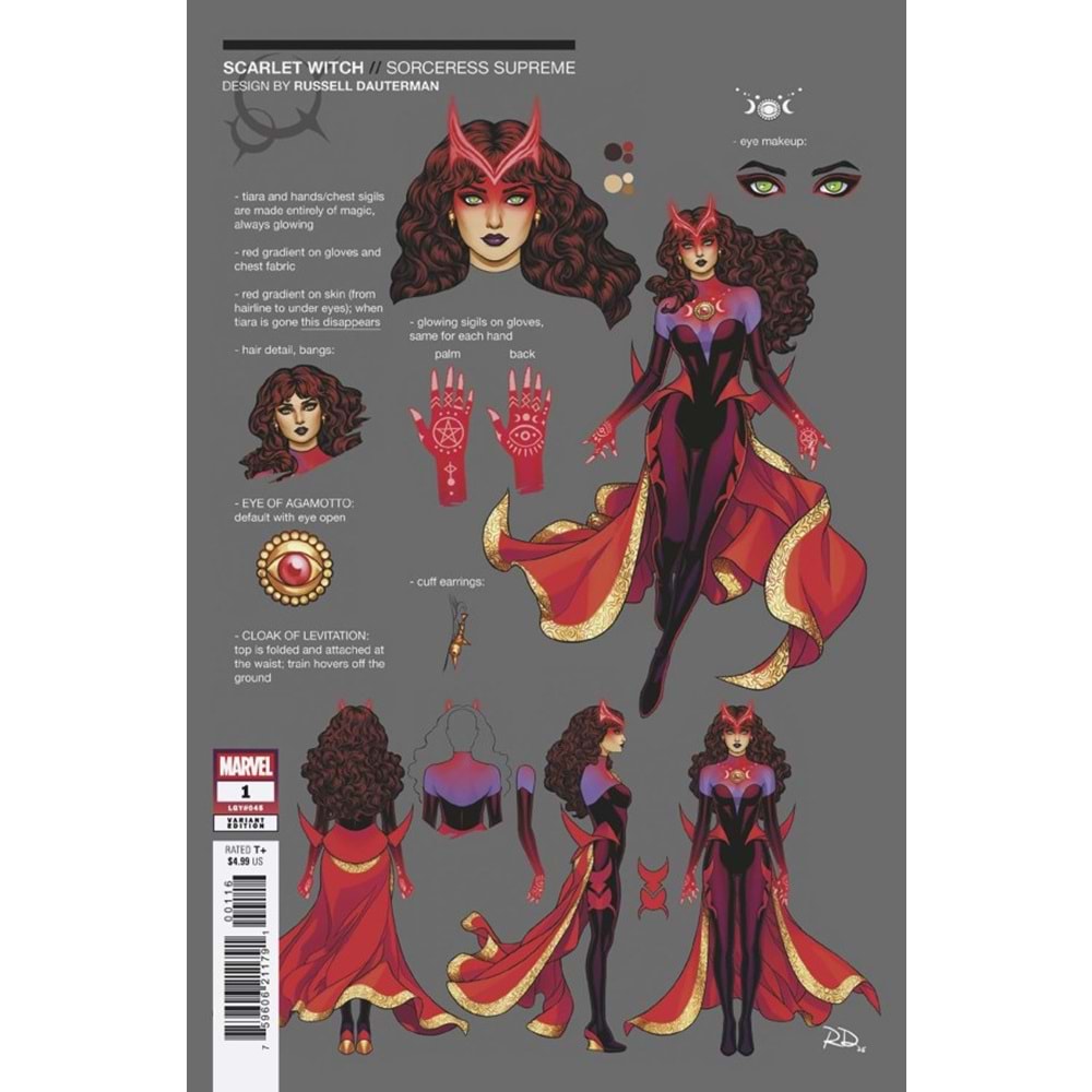 SORCERER SUPREME #1 1:10 RUSSELL DAUTERMAN DESIGN VARIANT