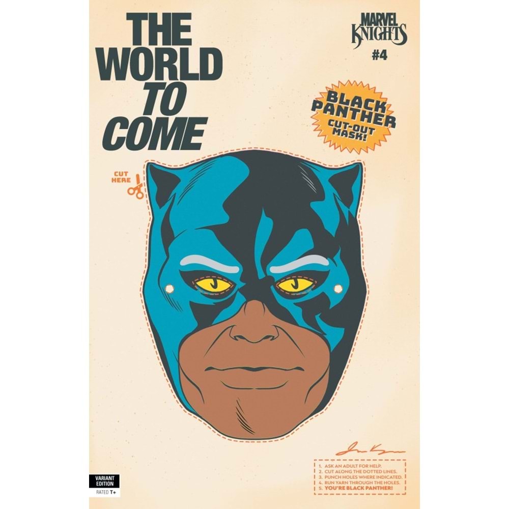 MARVEL KNIGHTS THE WORLD TO COME #4 (OF 6) JAMES KERIGAN RETRO HALLOWEEN MASK VARIANT