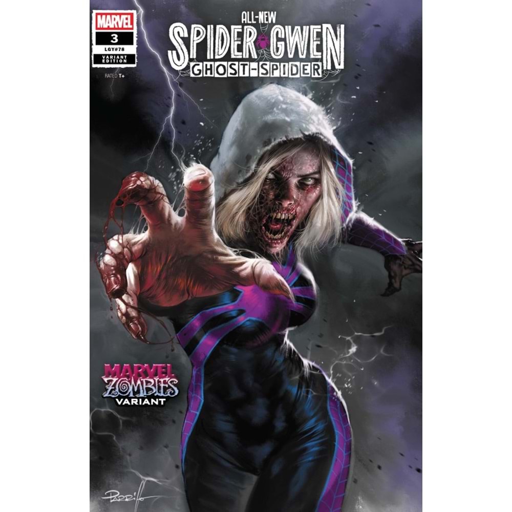 ALL NEW SPIDER-GWEN GHOST-SPIDER #3 LUCIO PARRILLO MARVEL ZOMBIES VARIANT