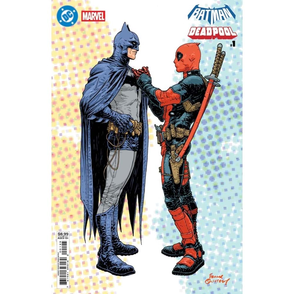 DC MARVEL BATMAN DEADPOOL #1 (ONE-SHOT) COVER N FRANK QUITELY BATMAN DEADPOOL CARD STOCK VARIANT