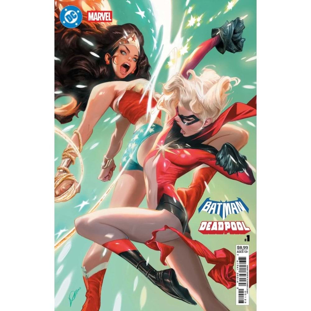 DC MARVEL BATMAN DEADPOOL #1 (ONE-SHOT) COVER L ALEXANDER LOZANO WONDER WOMAN MS MARVEL CARD STOCK VARIANT