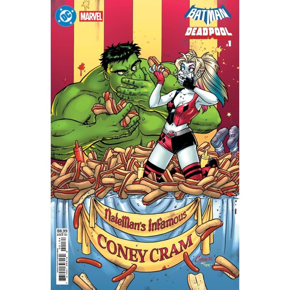 DC MARVEL BATMAN DEADPOOL #1 (ONE-SHOT) COVER F AMANDA CONNER HARLEY QUINN HULK CARD STOCK VARIANT