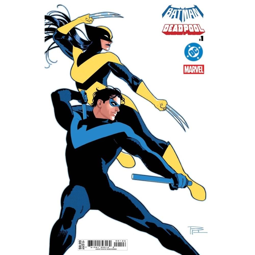 DC MARVEL BATMAN DEADPOOL #1 (ONE-SHOT) COVER O BRUNO REDONDO NIGHTWING X-23 CARD STOCK VARIANT
