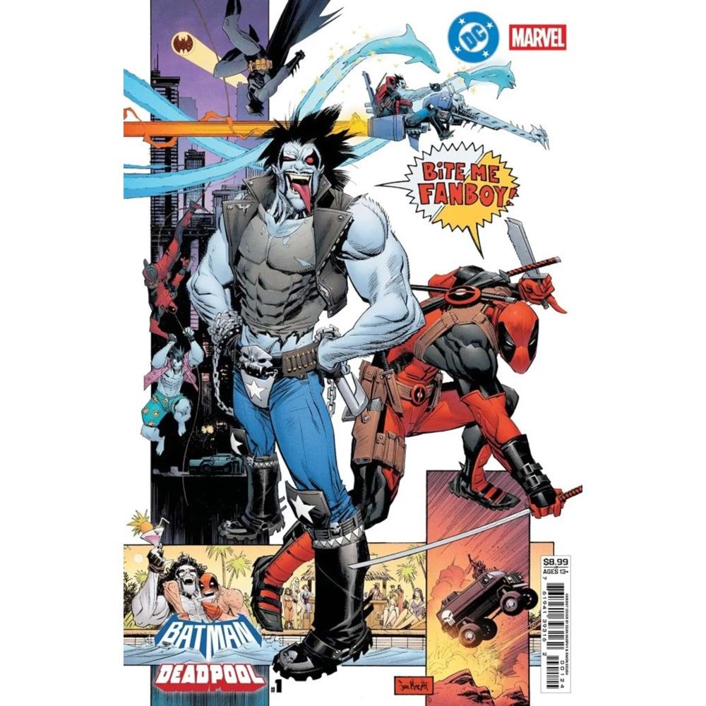 DC MARVEL BATMAN DEADPOOL #1 (ONE-SHOT) COVER M SEAN GORDON MURPHY LOBO DEADPOOL CARD STOCK VARIANT