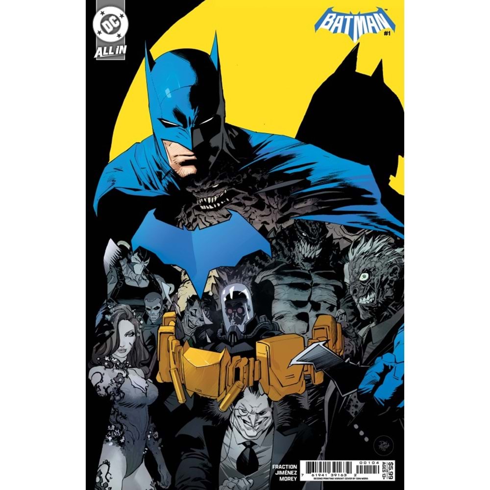 BATMAN (2025) #1 SECOND PRINTING COVER B DAN MORA CARD STOCK VARIANT