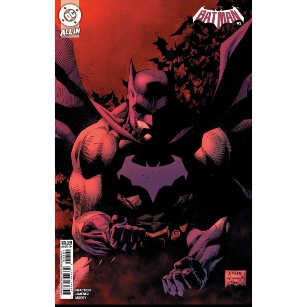 BATMAN (2025) #3 COVER B JIM LEE CARD STOCK VARIANT