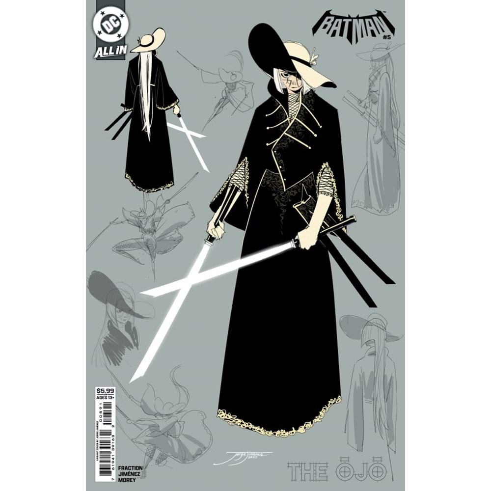 BATMAN (2025) #5 COVER G JORGE JIMENEZ THE OJO DESIGN CARD STOCK VARIANT