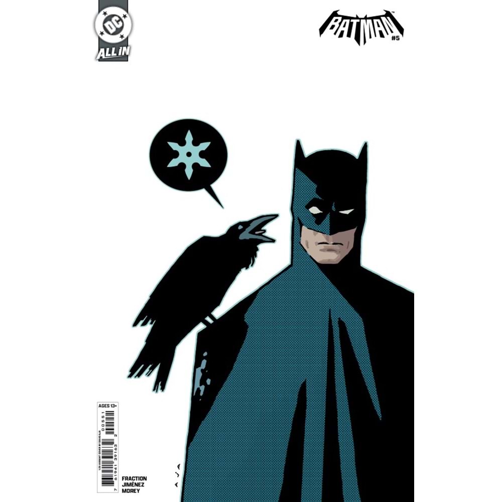 BATMAN (2025) #5 COVER I 1:25 DAVID AJA CARD STOCK VARIANT