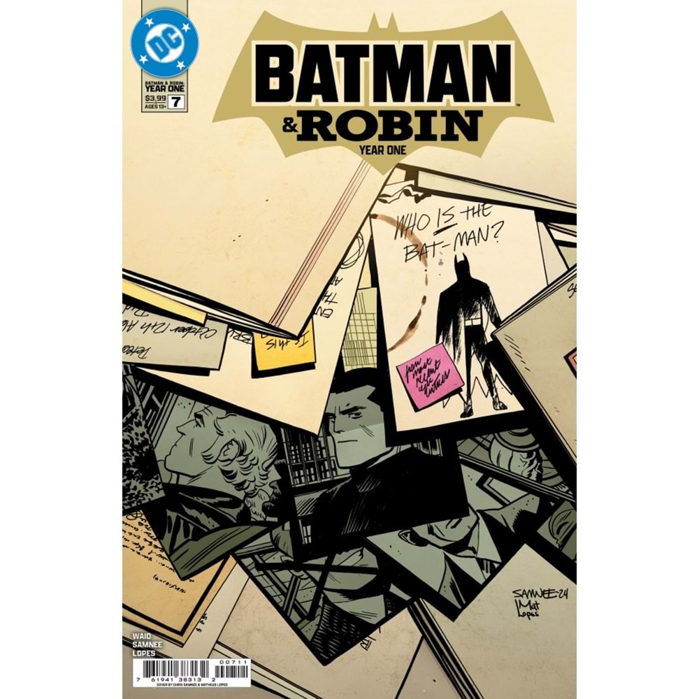 BATMAN AND ROBIN YEAR ONE # 7 (OF 12) COVER A CHRIS SAMNEE