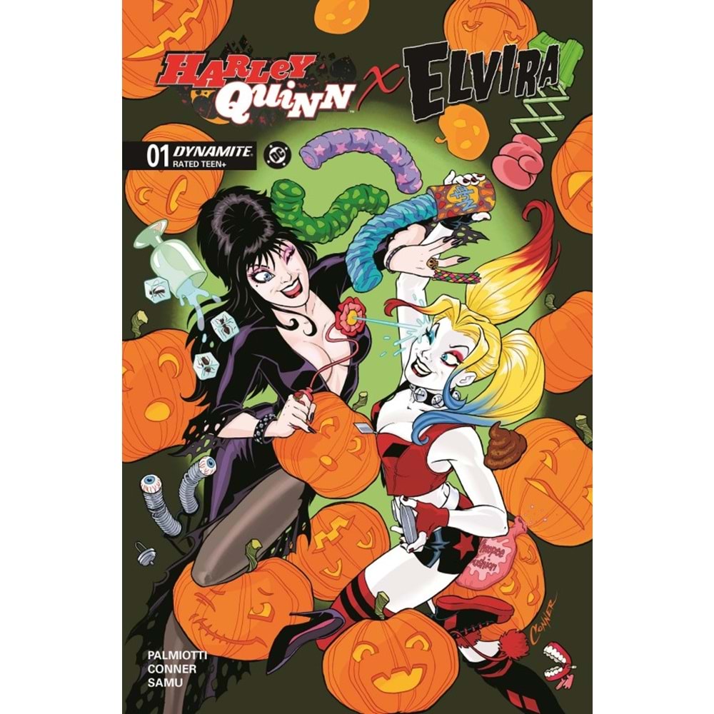HARLEY QUINN X ELVIRA #1 COVER A AMANDA CONNER