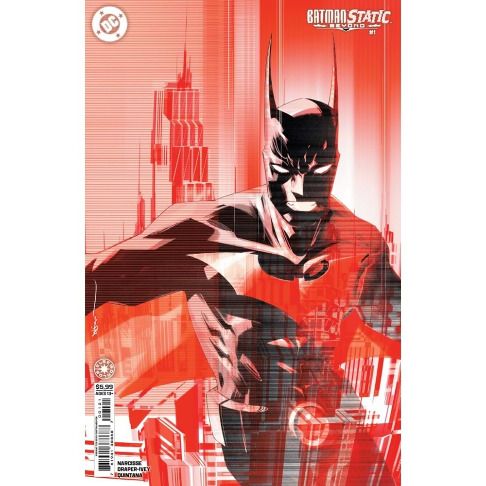 BATMAN STATIC BEYOND #1 (OF 6) COVER B DUSTIN NGUYEN CARD STOCK VARIANT