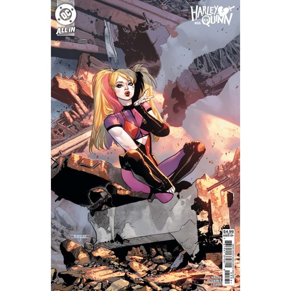 HARLEY QUINN (2021) # 55 COVER C MAHMUD ASRAR CARD STOCK VARIANT