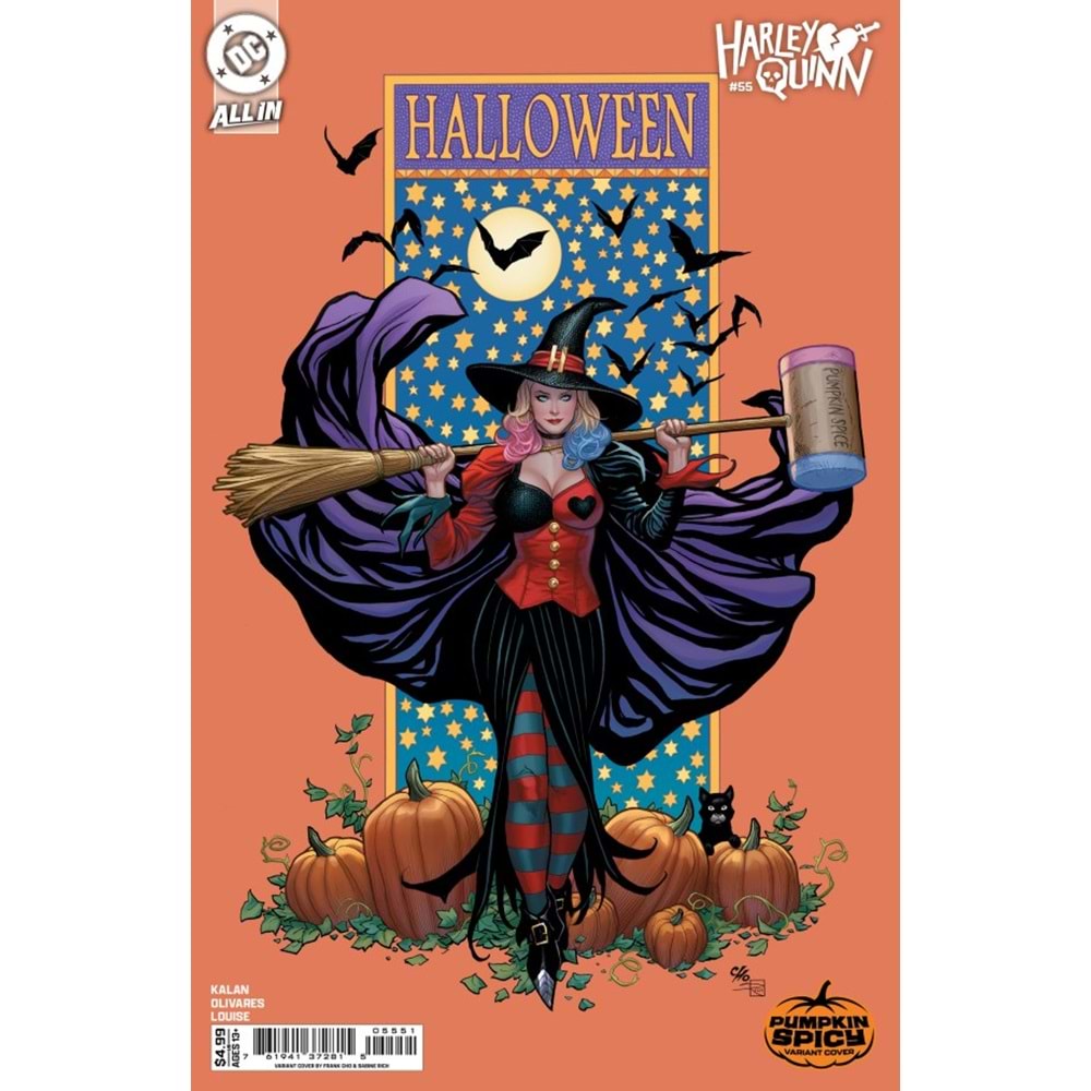 HARLEY QUINN (2021) # 55 COVER E FRANK CHO PUMPKIN SPICY CARD STOCK VARIANT