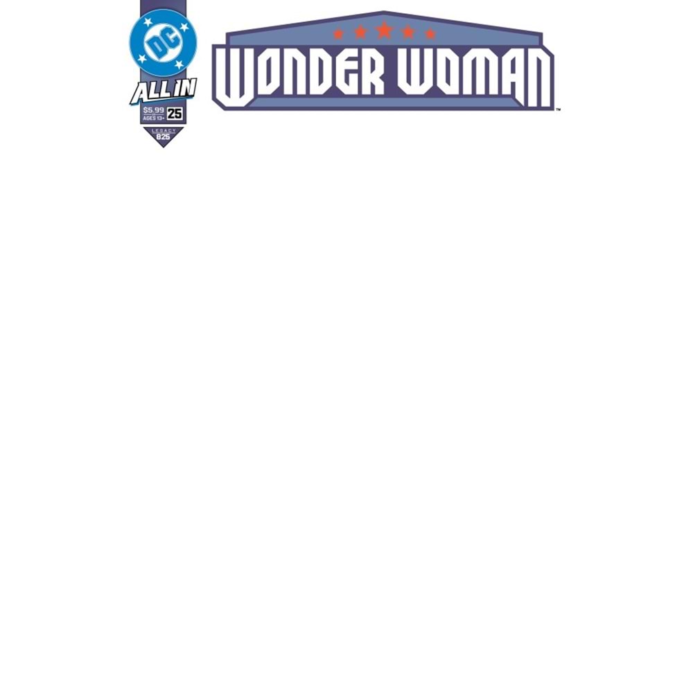 WONDER WOMAN (2023) # 25 COVER F BLANK CARD STOCK VARIANT