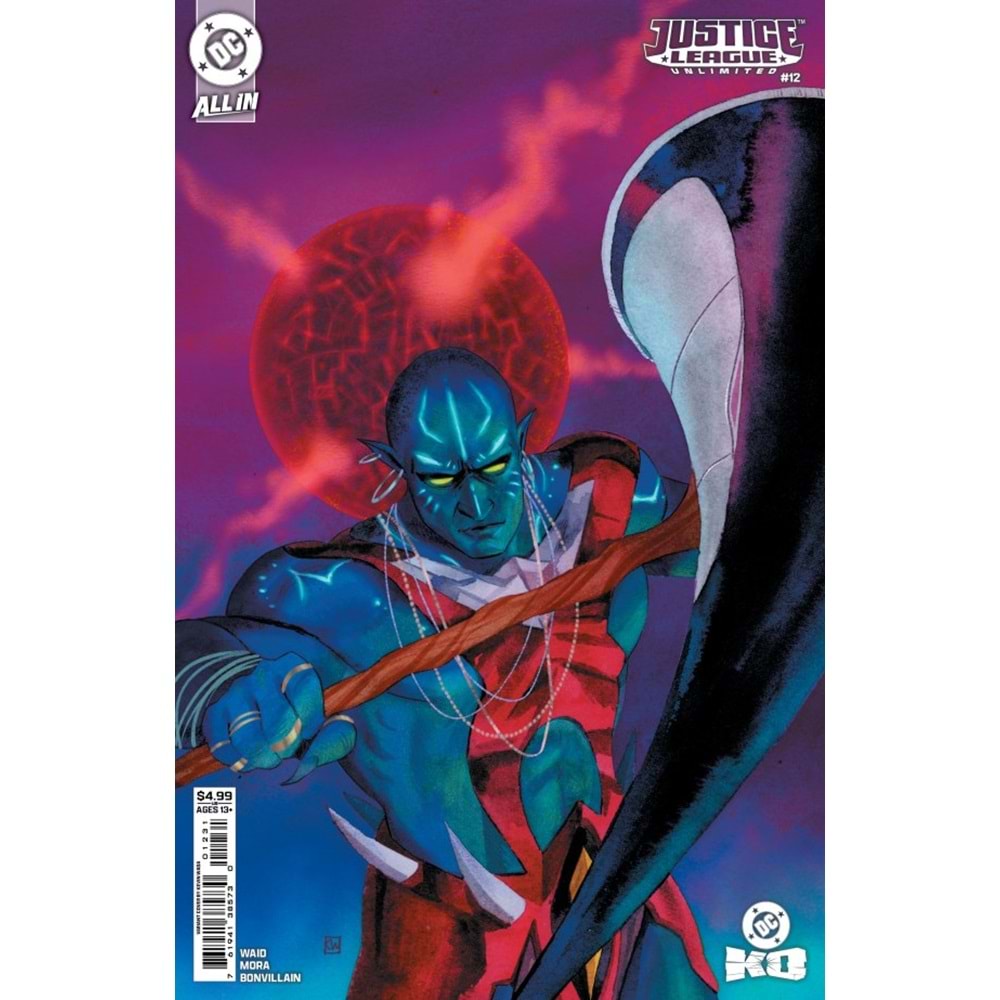 JUSTICE LEAGUE UNLIMITED (2024) # 12 COVER E KEVIN WADA CARD STOCK VARIANT (DC K.O.)