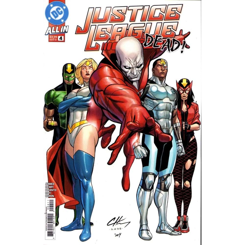 JUSTICE LEAGUE RED #4 (OF 6) COVER A CLAYTON HENRY