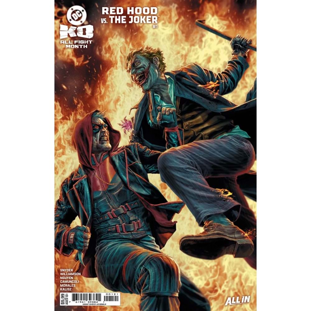 DC K.O. RED HOOD VS JOKER #1 (ONE-SHOT) COVER C LEE BERMEJO CARD STOCK VARIANT