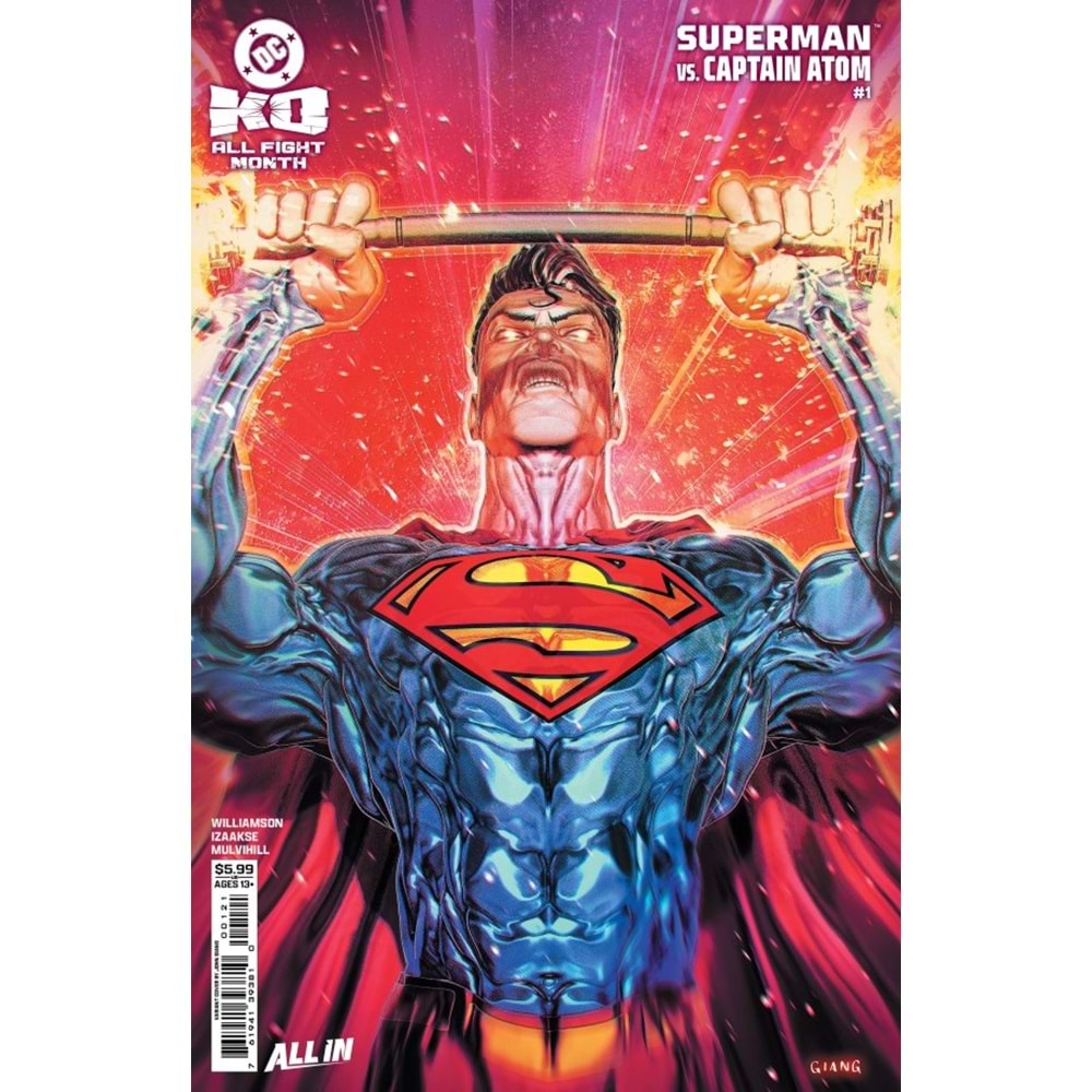 DC K.O. SUPERMAN VS CAPTAIN ATOM #1 (ONE-SHOT) COVER B JOHN GIANG CARD STOCK VARIANT