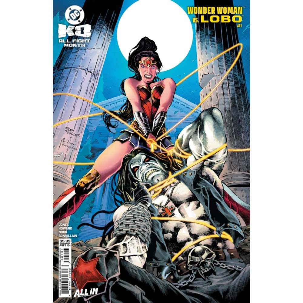 DC K.O. WONDER WOMAN VS LOBO #1 (ONE-SHOT) COVER E EDDY BARROWS CARD STOCK VARIANT