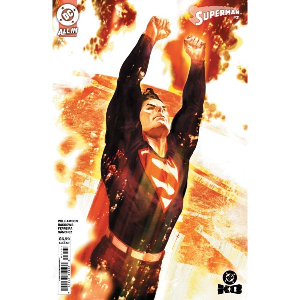 SUPERMAN (2023) # 31 COVER C SEBASTIAN FIUMARA CARD STOCK VARIANT (DC K.O.)