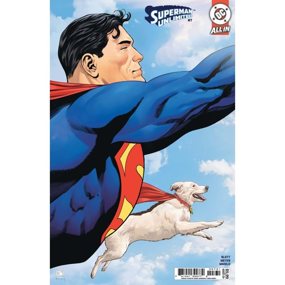 SUPERMAN UNLIMITED #7 COVER C DANIEL SAMPERE CARD STOCK VARIANT