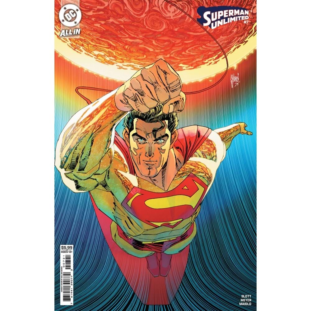 SUPERMAN UNLIMITED #7 COVER B GUILLEM MARCH CARD STOCK VARIANT