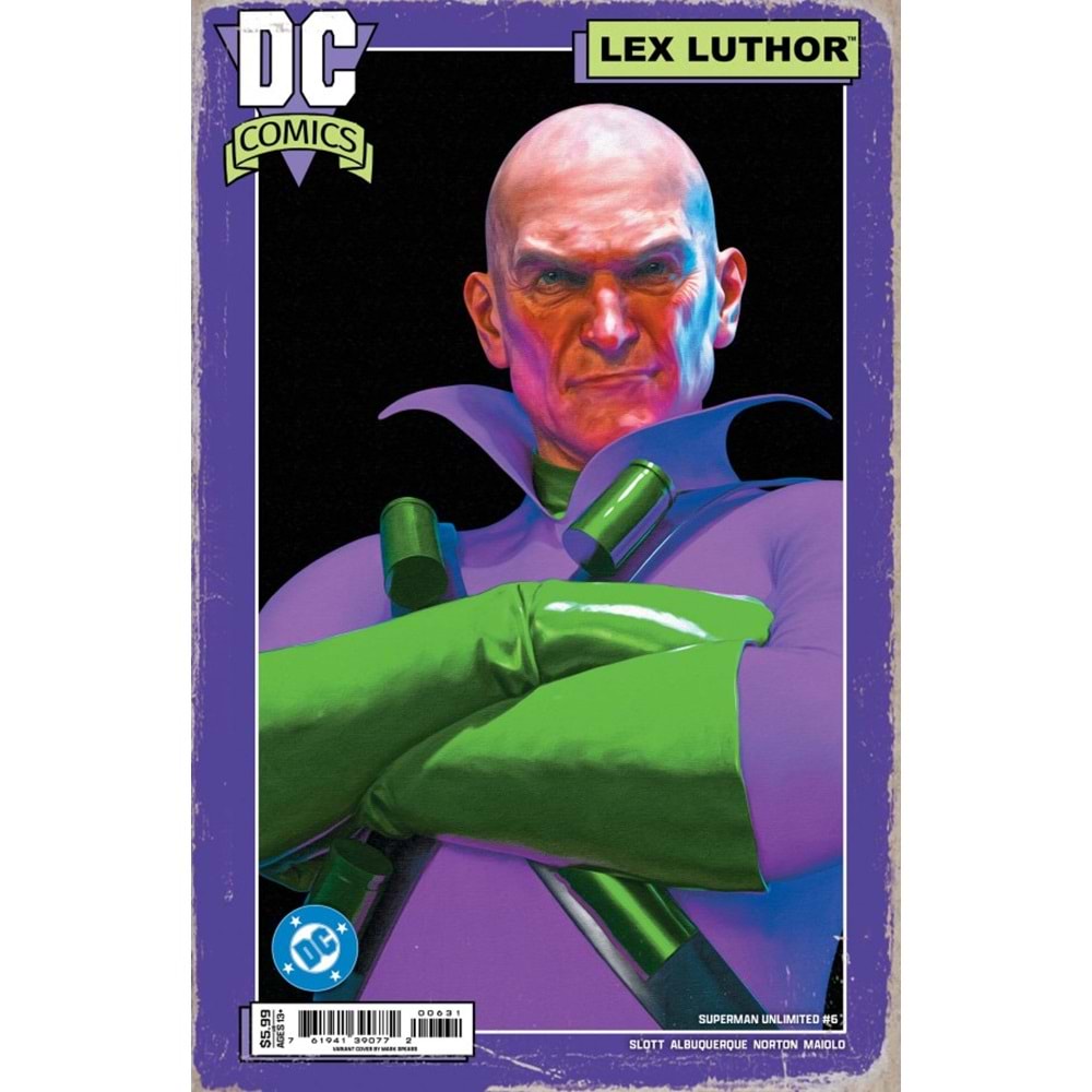 SUPERMAN UNLIMITED #6 COVER B MARK SPEARS CARD STOCK VARIANT